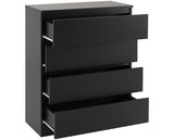 MALVERN 2 DOOR WARDROBE BEDROOM SET - BLACK