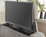 Clara Side Lift Ottoman TV Bed Light Grey - Super King
