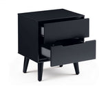 ALICIA 2 DRAWER BEDSIDE - ANTHRACITE