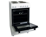 Statesman DELTA50W 50cm Single Cavity Electric Cooker with Solid plate Hob