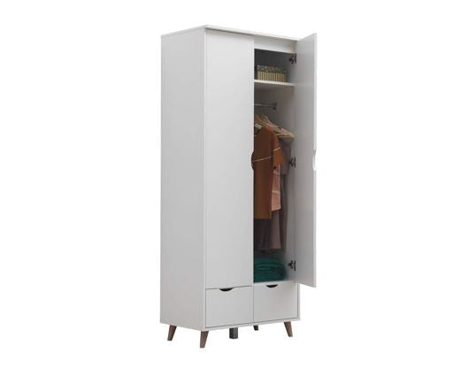 2 Door Wardrobe with 2 Drawers