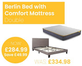 Berlin Bed with SleepSoul Comfort Mattress - Double