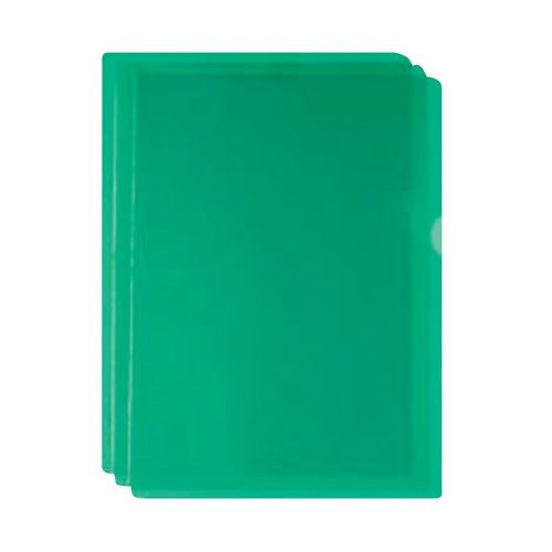 Green Cut Flush Folders (Pack of 100) WX01488