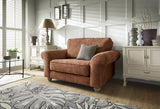 Ingrid Love Seat - Burnt Orange