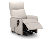 HELENA RISE & RECLINE CHAIR- PEBBLE FAUX LEATHER