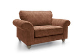 Ingrid Love Seat - Burnt Orange