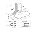 Indesit UHPM63FCSX 60Ccm Chimney Hood
