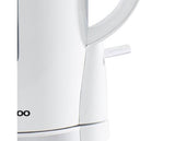 2200W White Plastic Kettle with Chrome Band