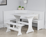 Hemington Corner Dining Set- White
