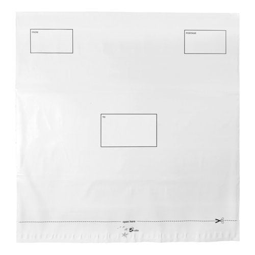 5 Star Elite DX Bags Self Seal Waterproof White 470x430mm 50mm Flap (Pack of 100)