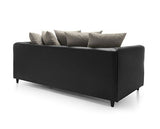 Dylan 3 Seater-Brown & Beige