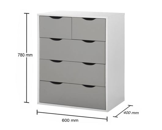 Atrix 3+2 Drawer Chest