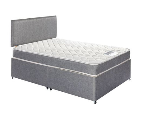 4'6ft Sandringham Divan and Mattress Set + Headboard- Double