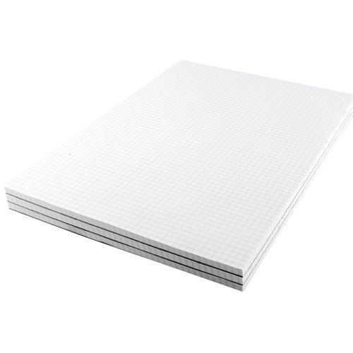 Q-Connect 5mm Quadrille Board Back Memo Pad 160 Pages A4 (10 Pack) KF32008