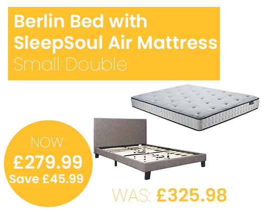 Berlin Bed with SleepSoul Air Mattress - Small Double