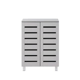 Euston 2 Door Shoe Cabinet - Light Grey
