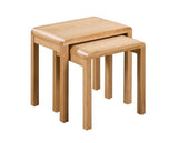 CURVE OAK NEST OF 2 TABLES