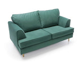Harper 2 Seater - Forest Green