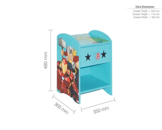 AVENGERS BEDSIDE TABLE