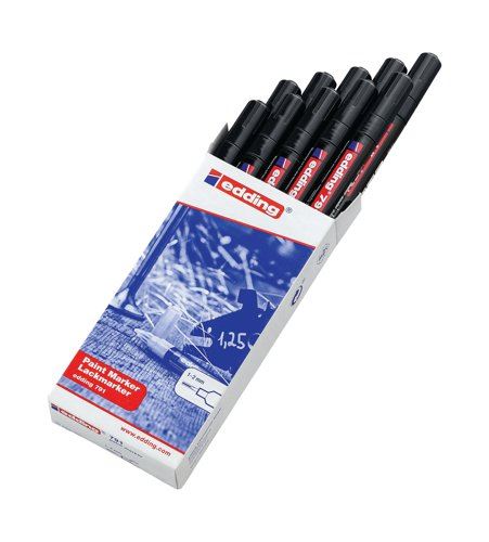 Edding 791 Paint Marker Folding Box (Pack of 10) Black 4-791001