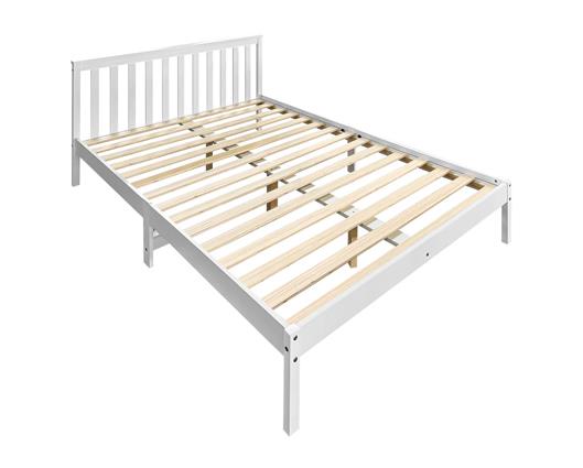 Ruby Pine Double Bed - White