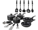 Morphy Richards 14 Piece Cookware Set - Black