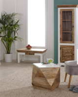 Alfie Wood Bookcase/Display Cabinet - 3 Shelves & 1 Doors