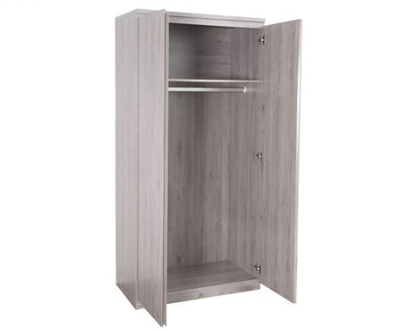 JUPITER 2 DOOR WARDROBE - GREY OAK
