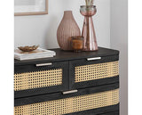 Noah 5 Drawer Chest - Black