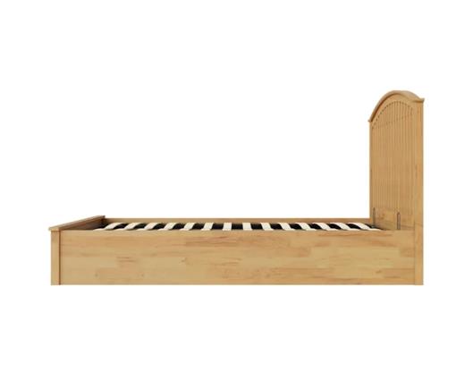 Madrid Wooden Ottoman King Bed - Oak