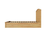 Madrid Wooden Ottoman King Bed - Oak