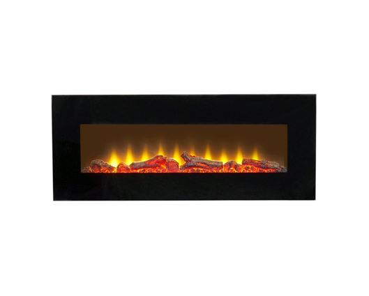 Sureflame WM-9331 Electric Wall Mounted Fire with Remote in Black, 42 Inch