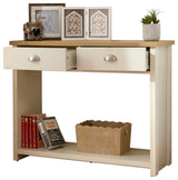 Lancaster console hall table cream