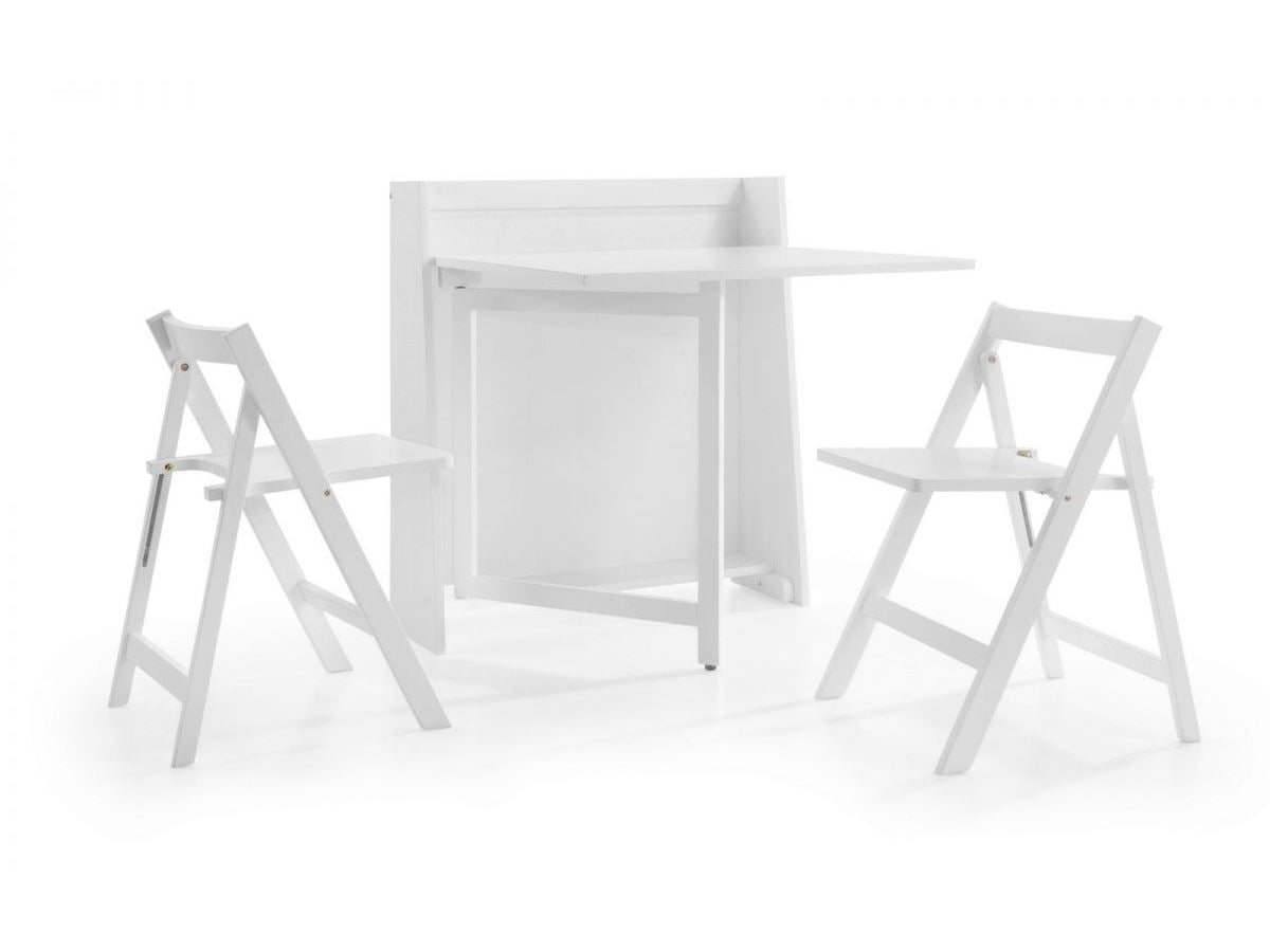 HELSINKI COMPACT FOLDING WHITE DINING SET