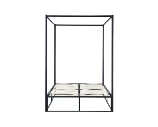 Farringdon Metal 4 Poster Double Bed - Black FARRINGDON METAL 4 POSTER BED BLACK