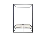 Farringdon Metal 4 Poster Double Bed - Black FARRINGDON METAL 4 POSTER BED BLACK
