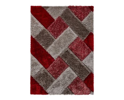 Olympia 2239 Grey/Red - 120 x 170