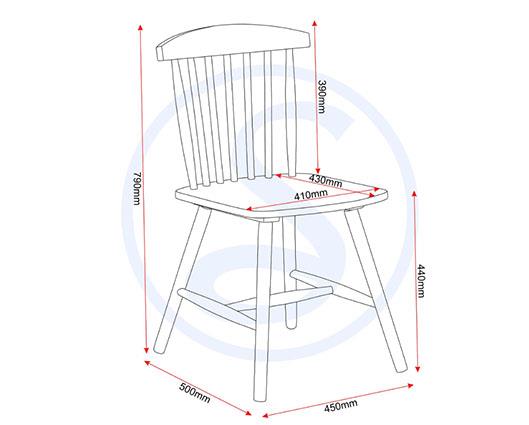 EMERY DINING CHAIR (X2 PER BOX) - WHITE