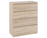 MALVERN 3 DOOR WARDROBE BEDROOM SET - SONOMA OAK EFFECT