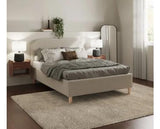 Florence 150cm Boucle Ottoman Bed Natural Stone