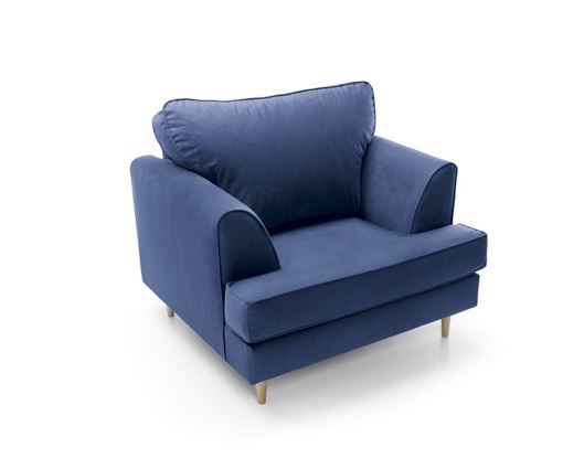 Harper Armchair - Oxford Blue