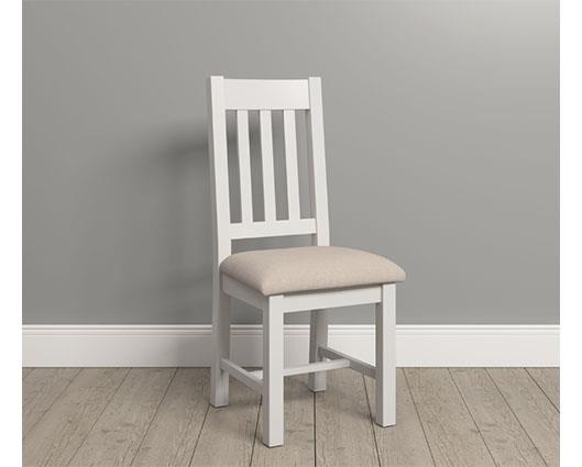 WINDSOR SLATTED DINING CHAIR (X2 PER BOX) - IVORY/OAT FABRIC