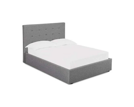 Lucca Ottoman Double Bed - Grey