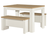 Highgate Cream Dining Table & Bench Set