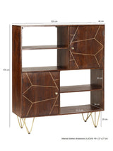 Dark Gold Display Cabinet