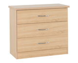 Nevada 3 Drawer Chest - Sonoma Oak Effect