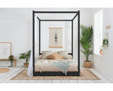 Darwin Four Poster Double Bed - Black