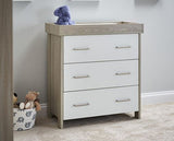 Nika Changing Unit - Grey Wash & White