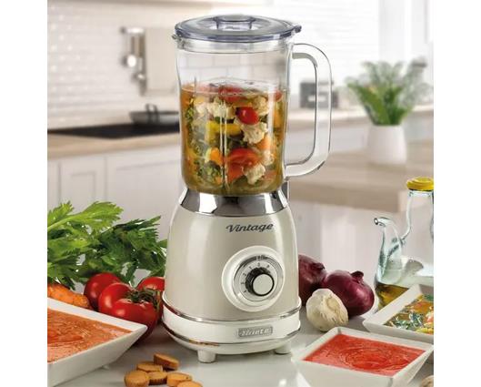 Ariete Vintage 1.5 Litre Glass Jug Blender - Cream