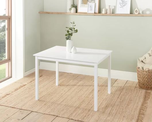 Cottesmore Rectangle Dining Table White